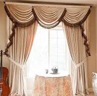brown duotone curtains